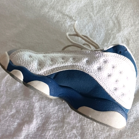 Nike Air Jordan 13 Retro French Blue Sneakers, Child Size 13C - Picture 4 of 14